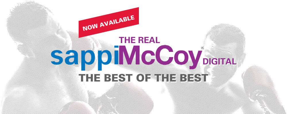 now available Sappi McCoy The best of digital campaign with two boxers fighting